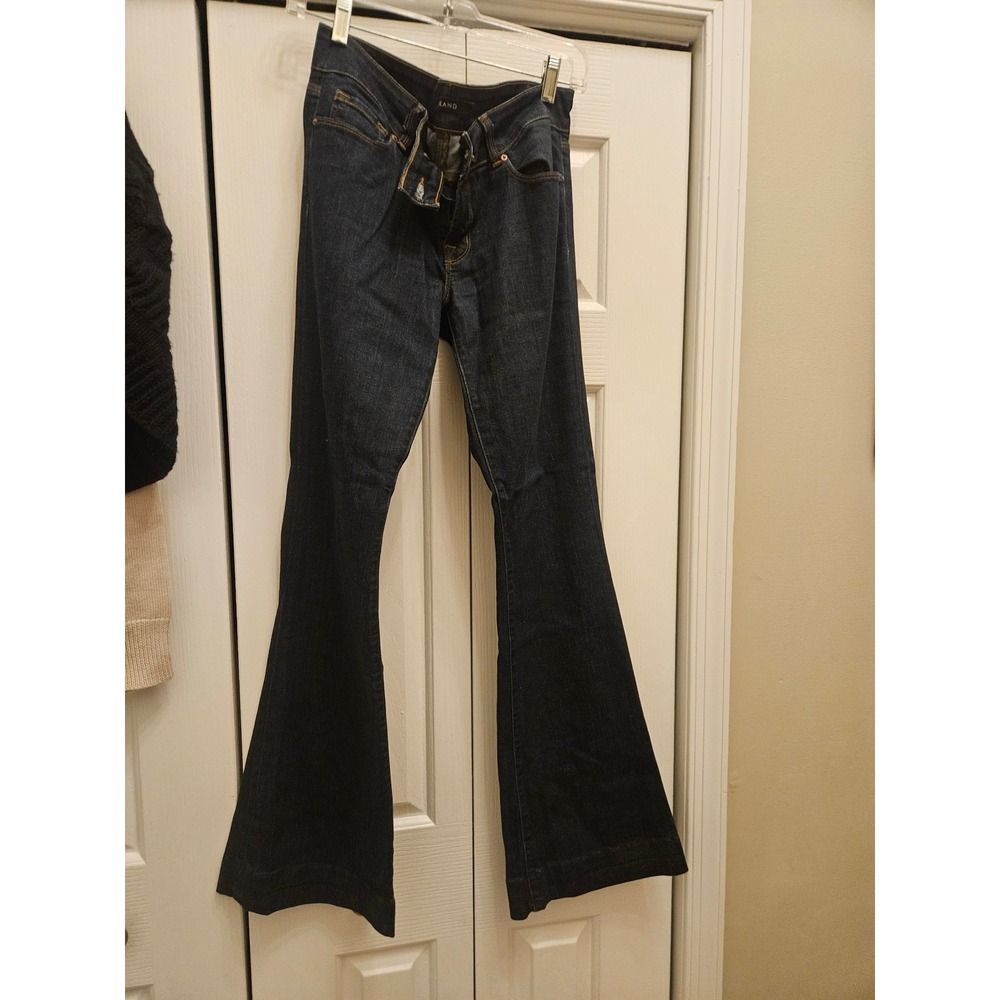 J Brand Women Dark Wash Flare Jeans Indigo Blue Stretch Denim Size 28 - Picture 3 of 4